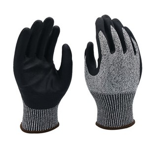 13G mikrovahust nitriilkattega lõikekindlad kindad