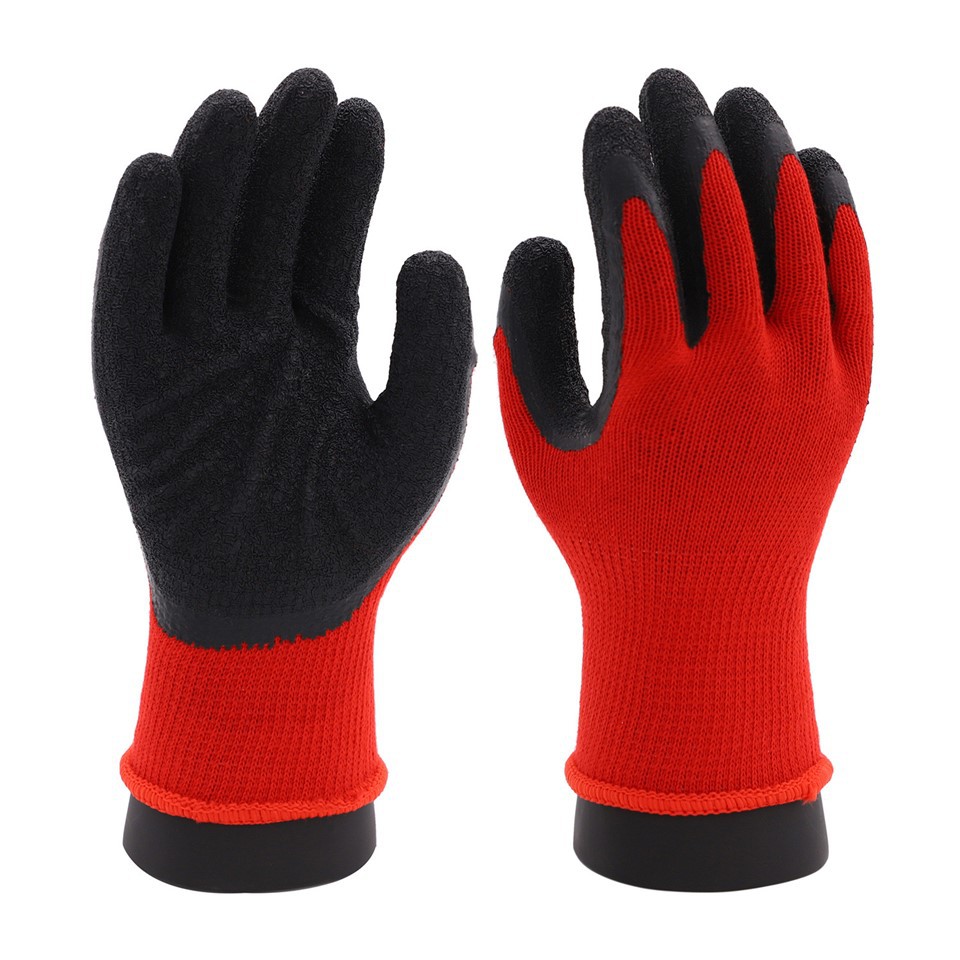 5 lõngaga latekskattega kindad